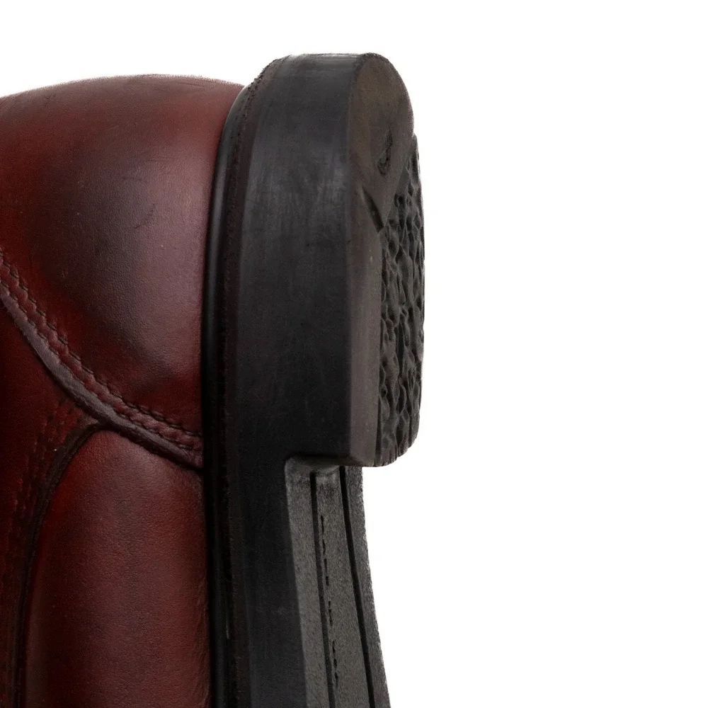 Red Wing Moc Toe Boots Burgundy 202 SUPERSOLE 6-INCH‎ SOFT TOE Men's US 10.5